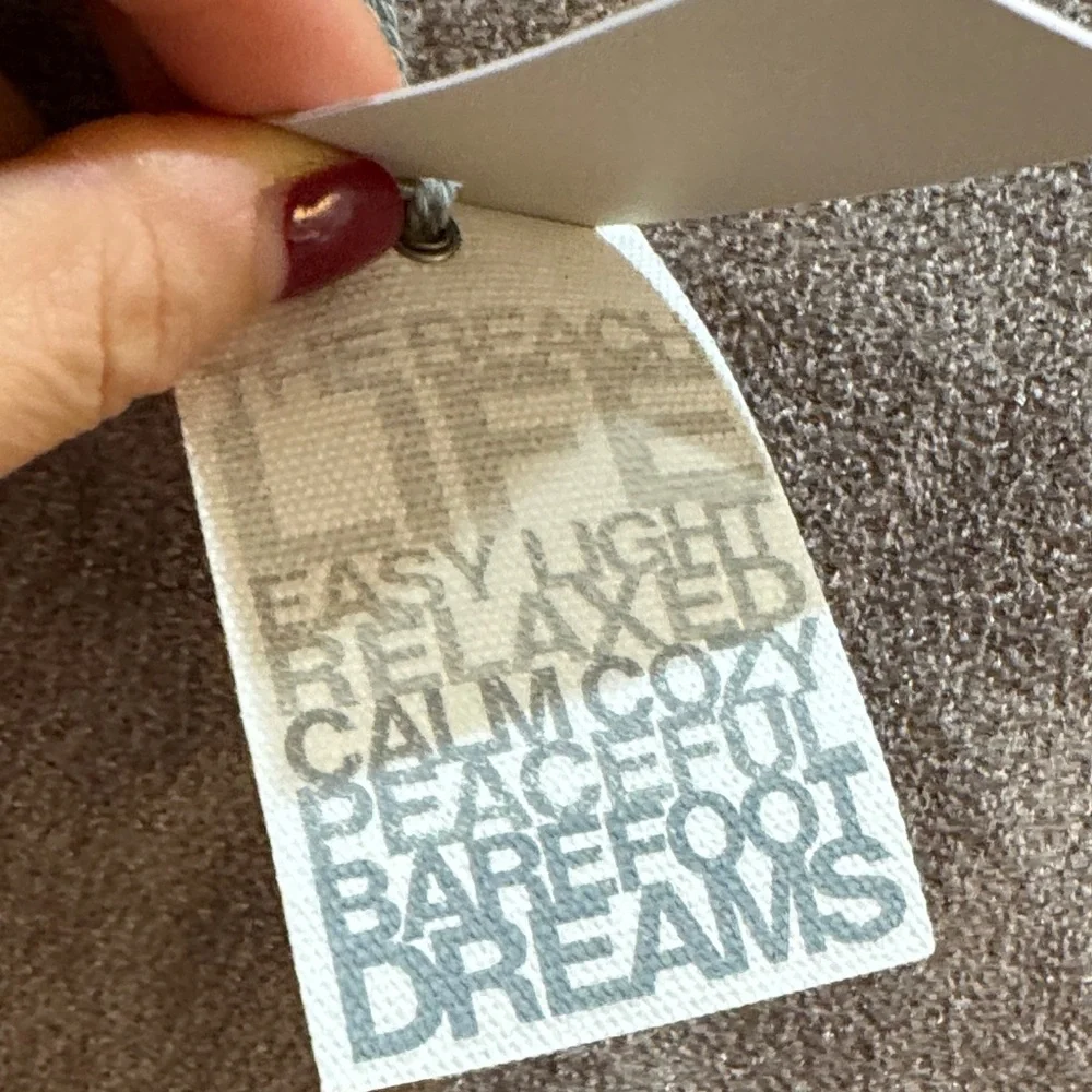 RARE: Barefoot Dreams Three-Tone Poncho in Brown, Beige and Taupe One Size Plus